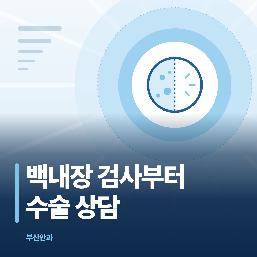 백내장 검사부터 수술 상담